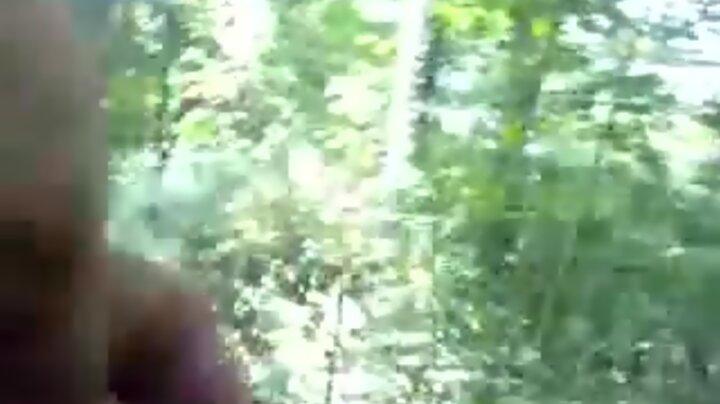 Condomless anal sex in woods