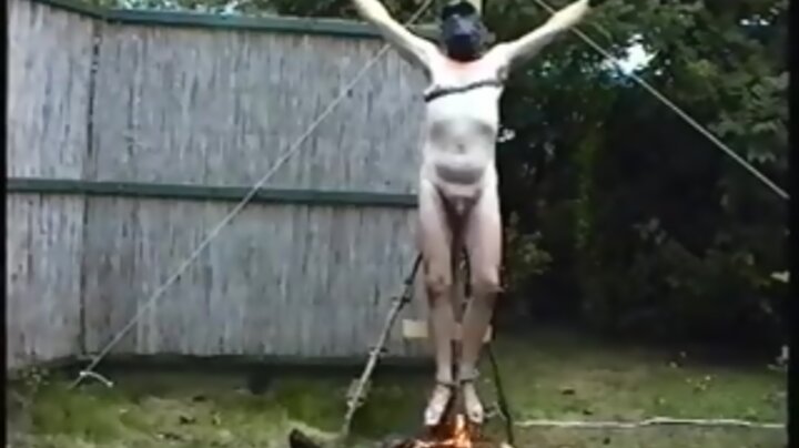 Male Slave Publicly Bare Crucified