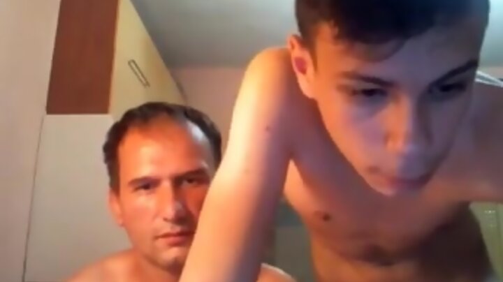 Romanian Old Man Sucks His Friend's Lovely Son 1st Time On Cam
