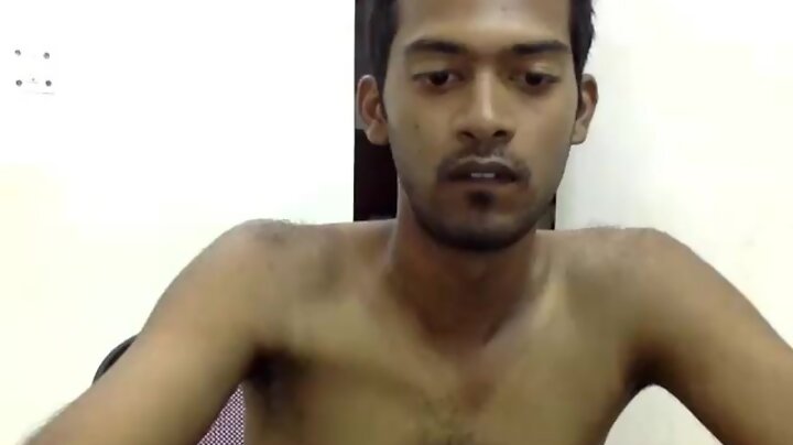 Hot Indian Man Bare In Room Intermittently Showing His Pecker