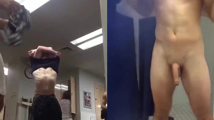 Espiando pau de heteros no vestiario academia spycam prick teenager locker room gym