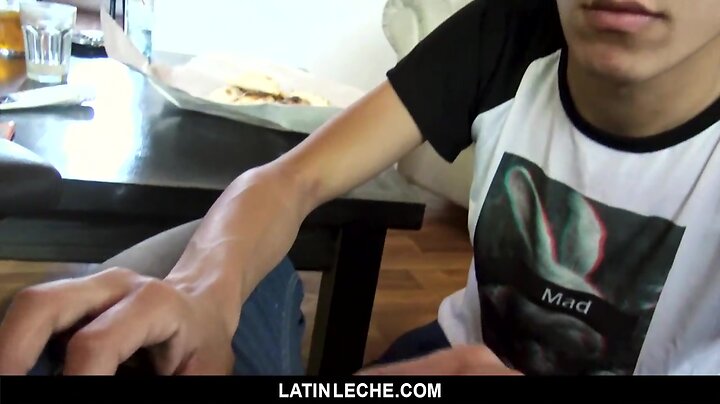 Latinleche cameraman gets his not cut penis sucked by a shy latin teenager