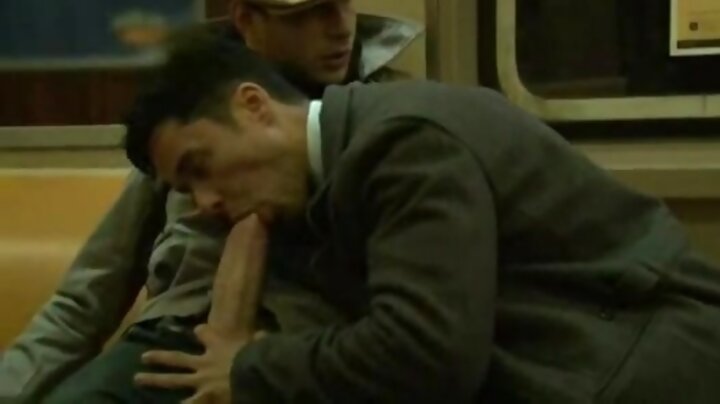 Considerable pecker oral sex on subway